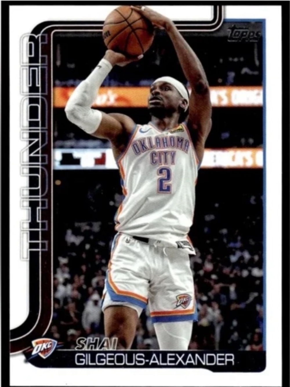 💙6/$10💙 Shai Gilgeous Alexander 2025/26 Topps Thunder NBA Basketball Card
